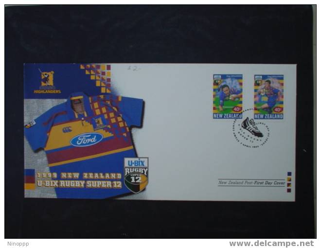 New Zealand-1999 New Zealand U-BIX Rugby Super 12  FDC - Rugby