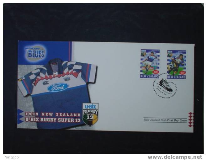 New Zealand-1999 New Zealand U-BIX Rugby Super 12  FDC - Rugby