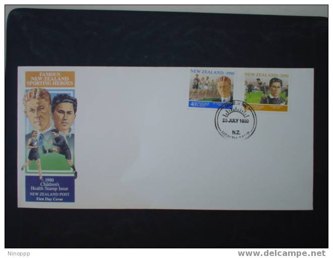 New Zealand-1990 Famous New Zealand Sporting Heroes    FDC - Rugby