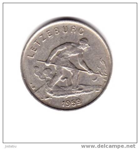 1 Franc  De 1952  -      Luxembourg - Luxemburgo