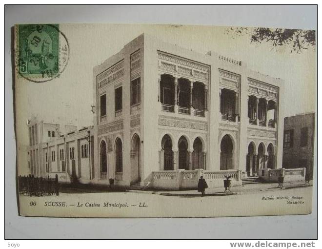 Sousse 96 Le Casino Timbrée Sousse 1915 - Tunisia