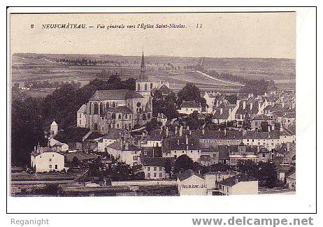 88 NEUFCHATEAU  !! CPA 867 !!! Vue Vers Eglise Saint Nicolas        TOP - Neufchateau