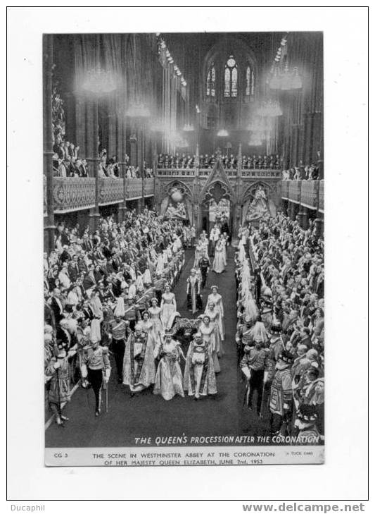 THE SCENE IN WESTMINSTER ABBEY AT THE CORONATIO OF HER MAJESTY QUEEN ELIZABETH - Westminster Abbey