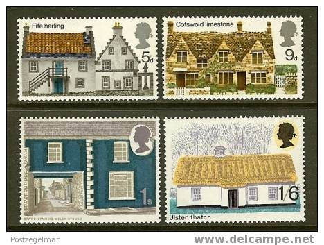 UK 1970 MNH Stamp(s) Country Architecture 535-538 #5916 - Unused Stamps