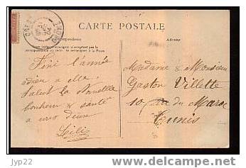 Jolie CP Ancienne 26 Crest Les Anciens Remparts - CAD Crest 31-12-1904 Pour Tunis Tunisie - Crest