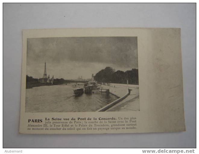 PARIS. La Seine - La Seine Et Ses Bords