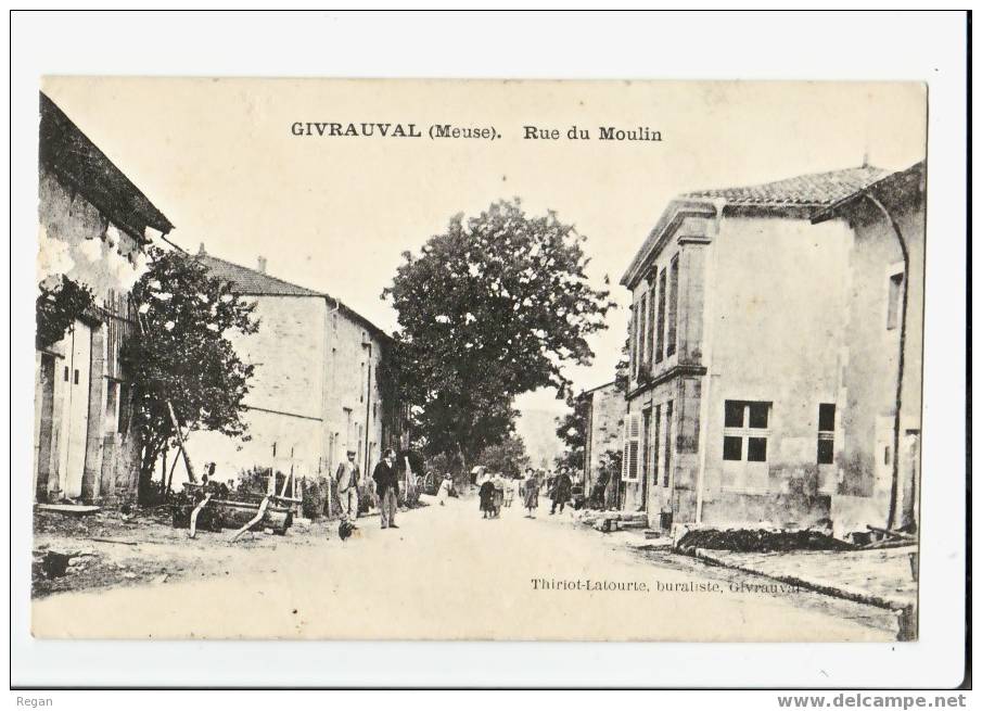 CPA-----55-----GIVRAUVAL- ---      RUE DU MOULIN - Gondrecourt Le Chateau