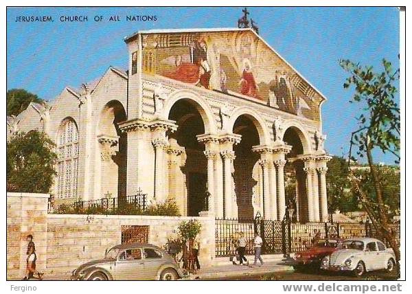 1498/FG/07 - GERUSALEMME - Chiesa E Auto Wolkswagen - Palestine