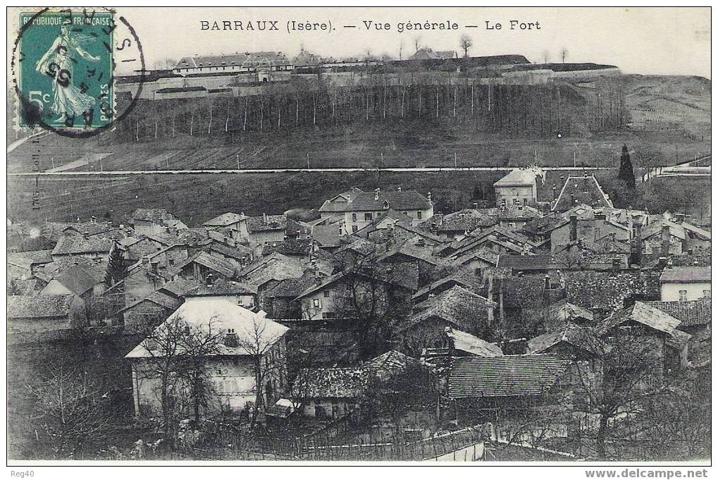 D38 - BARRAUX  -  Vue Générale  -  Le Fort - Barraux