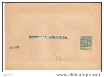 Ar040/  ARGENTINIEN - Streifband General San Martin, 1 C. Ungebraucht - Ganzsachen