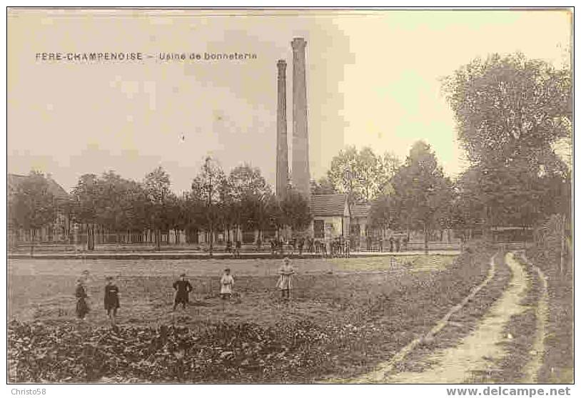 51  FERE CHAMPENOISE  Usine De Bonneterie   Animée - Fère-Champenoise