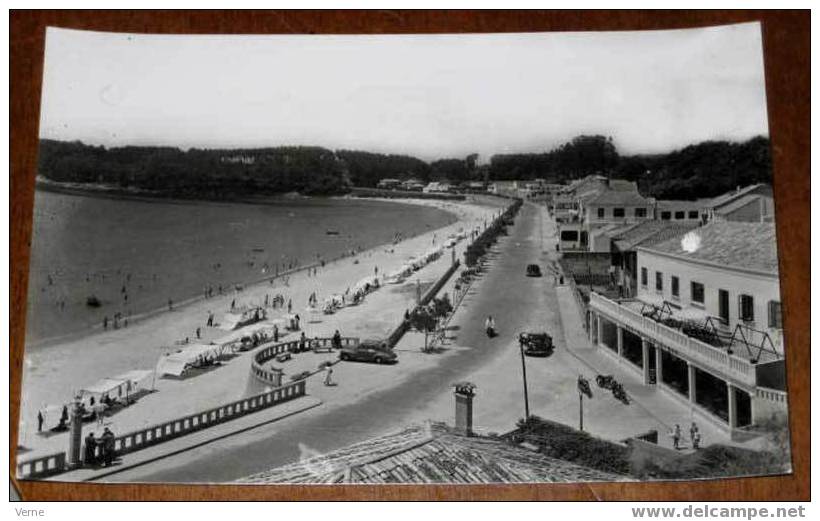 ANTIGUA FOTO POSTAL DE SANGENJO (PONTEVEDRA) - 93 - PLAYA DE SILGAR - EDICIONES ARTIGOT - SIN CIRCULAR - Pontevedra