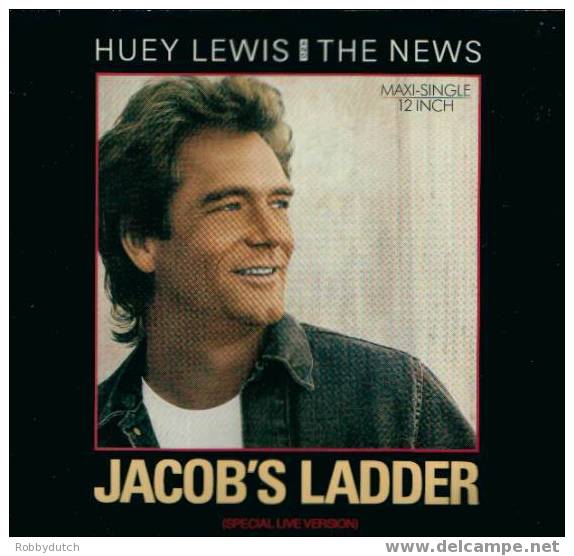 * 12" * HUEY LEWIS & THE NEWS - JACOB'S LADDER ( Special Live Version) - 45 Toeren - Maxi-Single