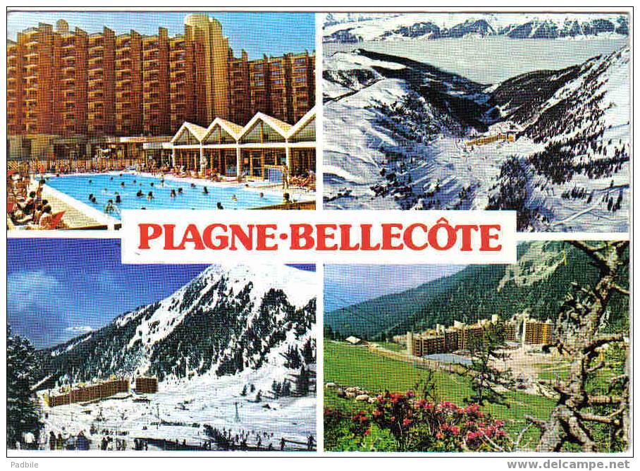 Carte Postale  73.  Plagne - Bellecôte   La Piscine  Et La Station - Gresy Sur Isere