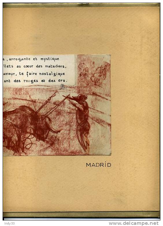 - MADRID . DESSIN AU CRAYON GRAS SANGUINE . DE CIAMPINI 71 - Dessins