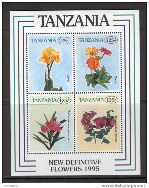 Tanzania 1995 Flowers MS MNH (T313) - Tanzania (1964-...)