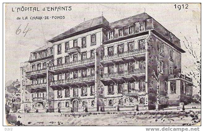 La Chaux De Fonds.Hopital Des Enfants1912 - La Chaux-de-Fonds