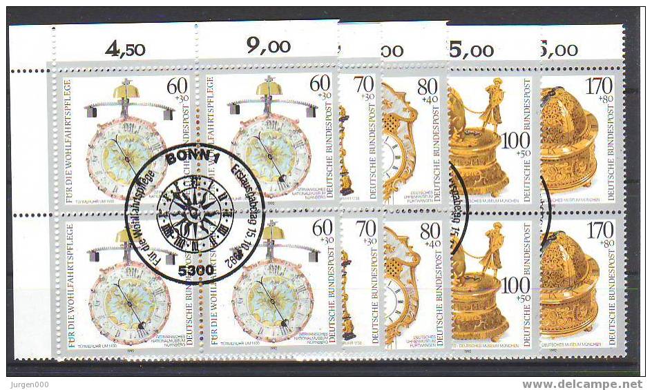 Duitsland-Bund, Nr 1631/1635 (4), Michel = 36 Euro (Z07603) - Horlogerie
