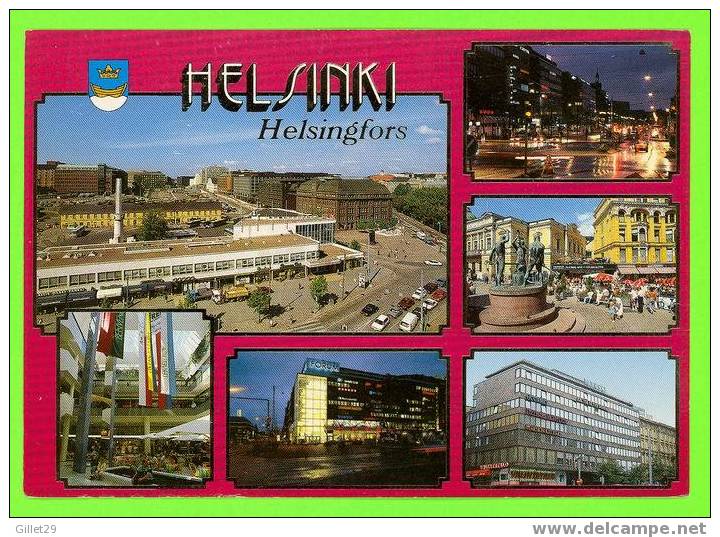 HELSINKI, FINLANDE - HELSINGFORS - 6 MULTIVUES - - Finlande