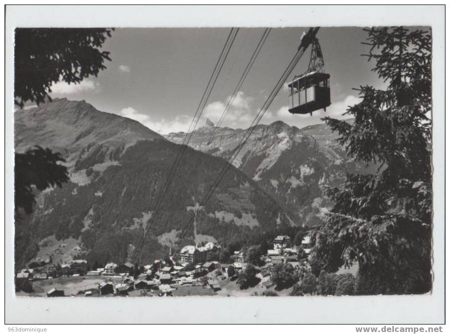 Luftseilbahn Wengen-Männlichen - Wengen Mit Lobhörner - Wengen