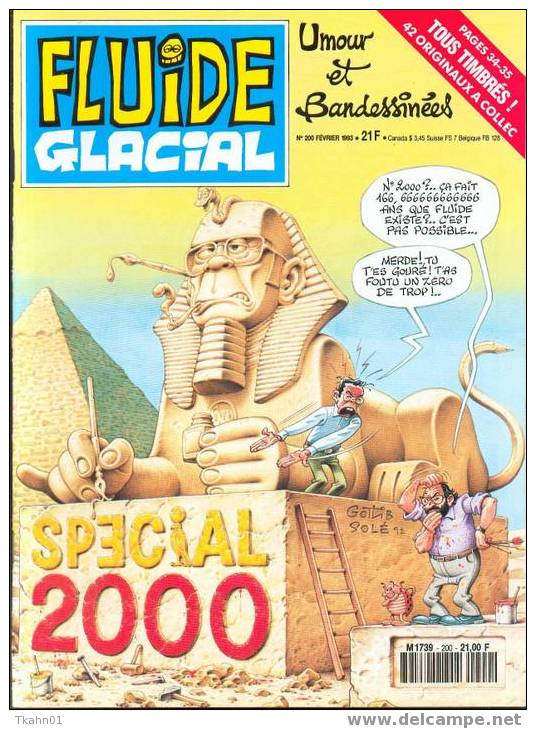 FLUIDE GLACIAL  N° 200  DE  1993 - Fluide Glacial