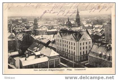 Let069/ Ansichtskarte Mitau Im Winter  Per Dt. Feldpost 1916 - Lettonie