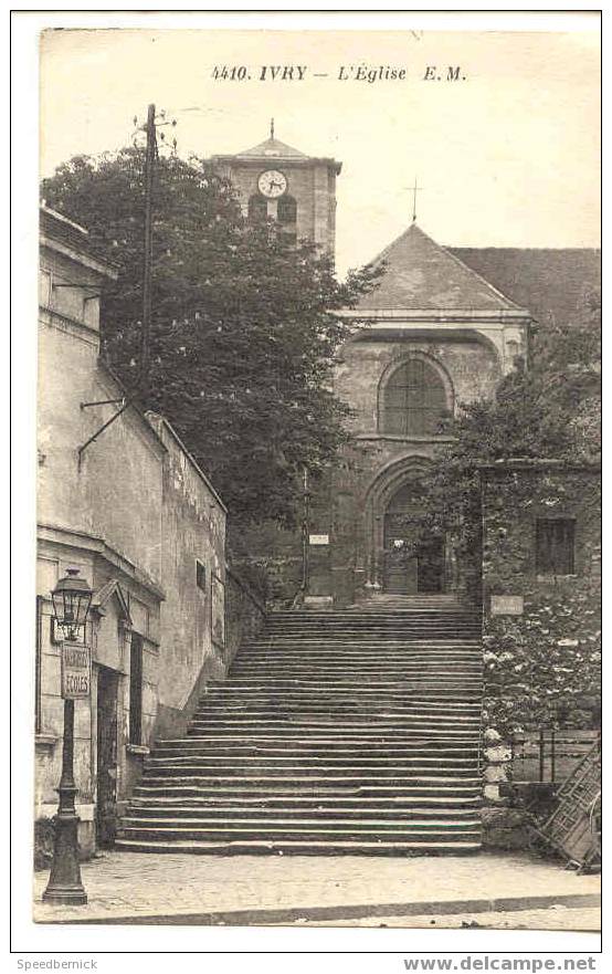 7027  Ivry Sur Seine . L'Eglise E.Malcuit - Ivry Sur Seine