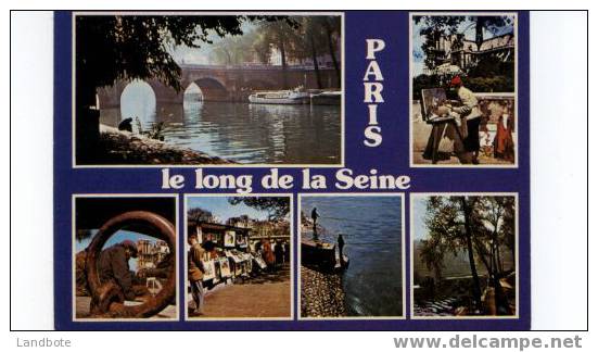 Paris  Le Long De La Seine - Carte Multivue - La Seine Et Ses Bords