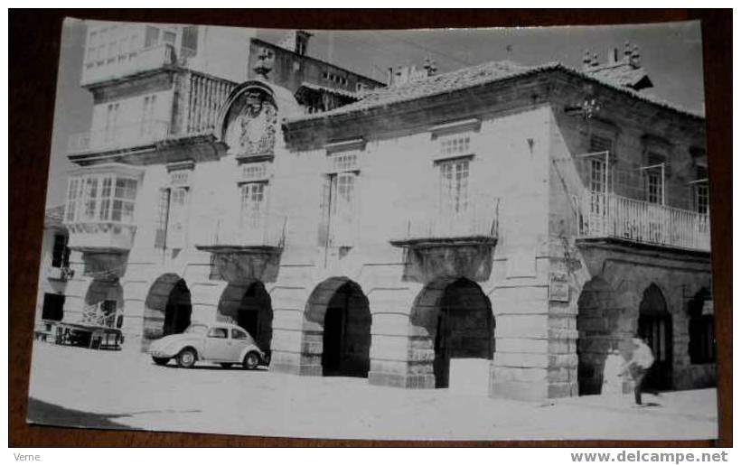 ANTIGUA FOTO POSTAL DE BAYONA (PONTEVEDRA) - 117 - AYUNTAMIENTO - EDICIONES ARTIGOT - SIN CIRCULAR - Pontevedra