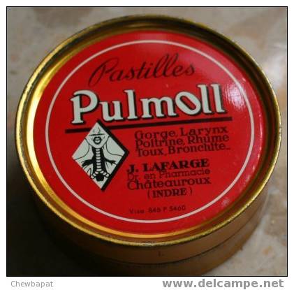 Boîte Métal "Pastilles Pulmoll"  - Vide - Dosen