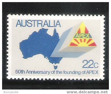 Australia 1981 50th Anniversary Of APEX Map MNH - Nuevos