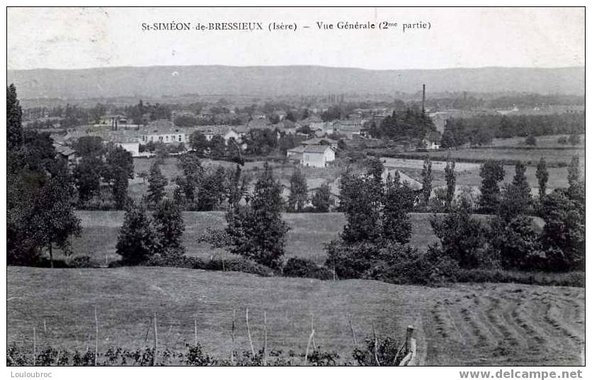 38 ST SIMEON DE BRESSIEUX VUE GENERALE (2e Partie) - Bressieux