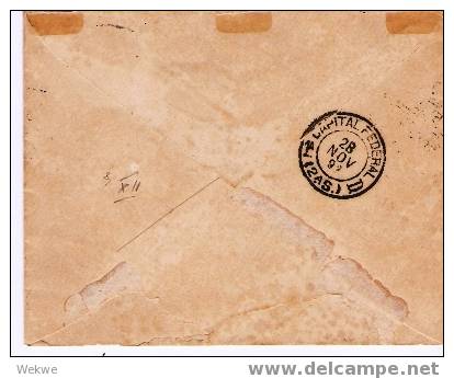 Br040/  BRASILIEN - Inverted Head, 100 R. Local Usage In Rio 1892 (Mi.Nr. 97aK) - Covers & Documents