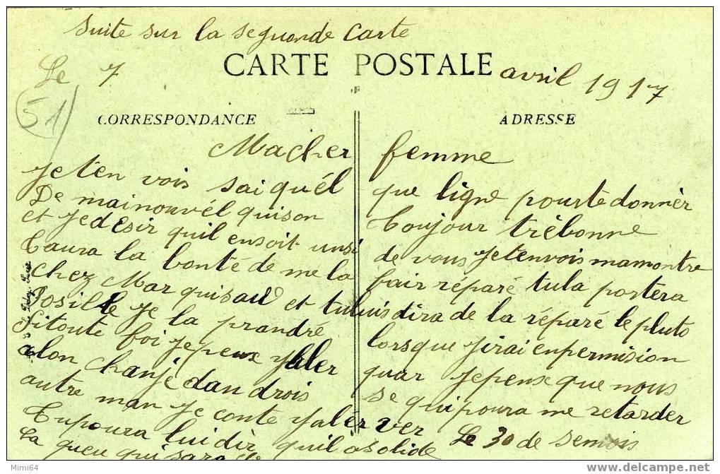 51 . FISMES . HOPITAL ET HOSPICE .  (  CORRESPONDANCE MILITAIRES  ) - Fismes