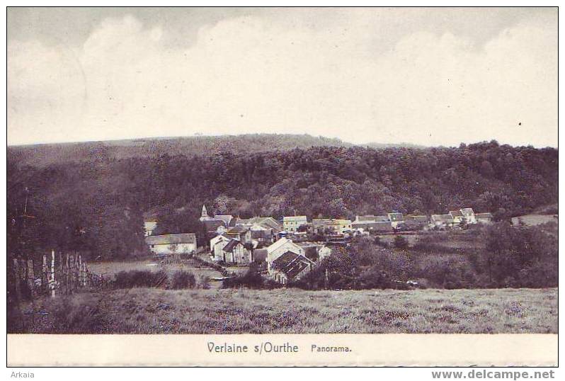 VERLAINS S/OURTHE = Panorama  (Lecrenier) écrite - Verlaine