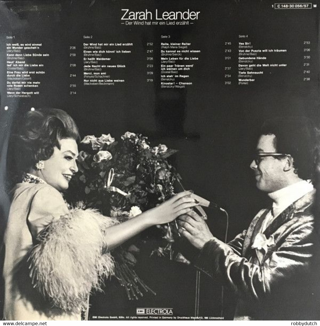 * 2LP * ZARAH LEANDER - DER WIND HAT MIR EIN LIED ERZÄHLT (ex/m!!!!!) - Otros - Canción Alemana