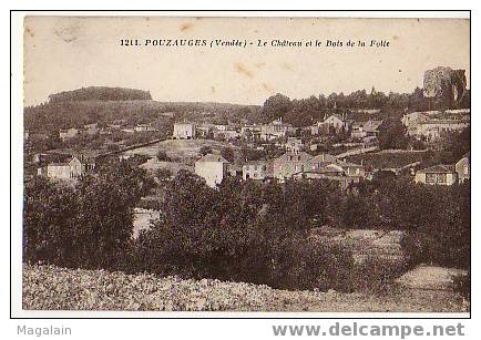 Pouzauges : Le Château Et Le Bois De La Folie - Pouzauges