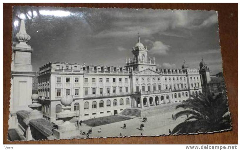 ANTIGUA FOTO POSTAL DE EL FERROL DEL CAUDILLO - 110 - ELAYUNTAMIENTO - EDICIONES ARTIGOT - SIN CIRCULAR - La Coruña