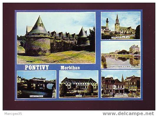 19591 Pontivy Multivue N° 70/3793 Edit. Artaud Belle Cpsm - Pontivy