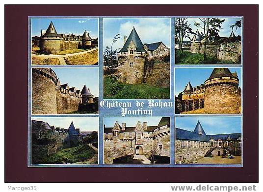 19593 Pontivy Dominant Le Blavet S'élève Le Château De Rohan Multivue Edit. Artaud Belle Cpsm - Pontivy