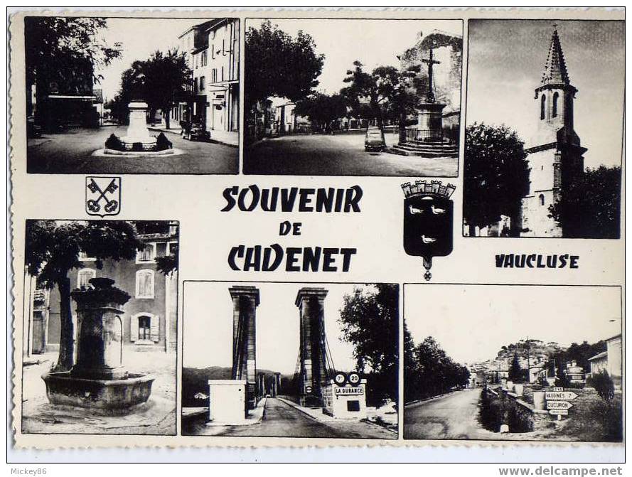 CADENET--1962--Vues Diverses,csm éd Du SUD-EST-----belle Carte-- - Cadenet
