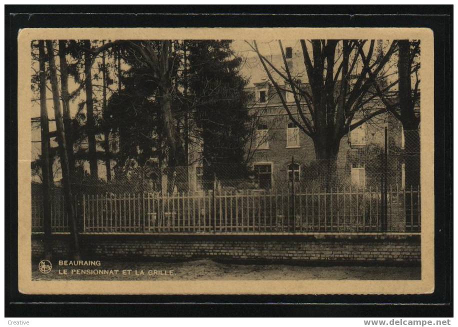 BEAURAING  Le Pensionnat Et La Grille 1933 - Beauraing