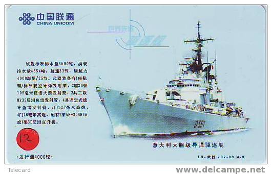 Télécarte War Ship (12)  Boat  Bateau  Warship Military Ship Paquebot  Navire De Guerre  Boats Navy Leger Armee - Army