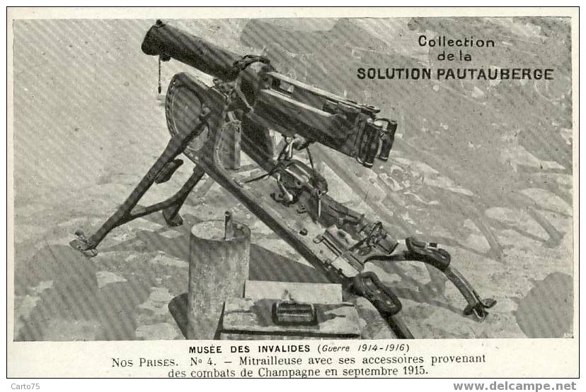 MILITARIA - Mitrailleuse Et Accessoires Pris En Champagne En 1915 - Collection Pautauberge - Equipment