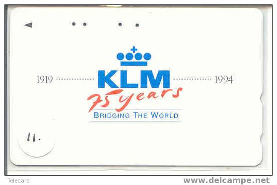 Telecarte KLM (11) Vliegtuig - Airplane -  Avion -Jet - Avions - Aérienne - Flugzeug RARE!! - Aviones