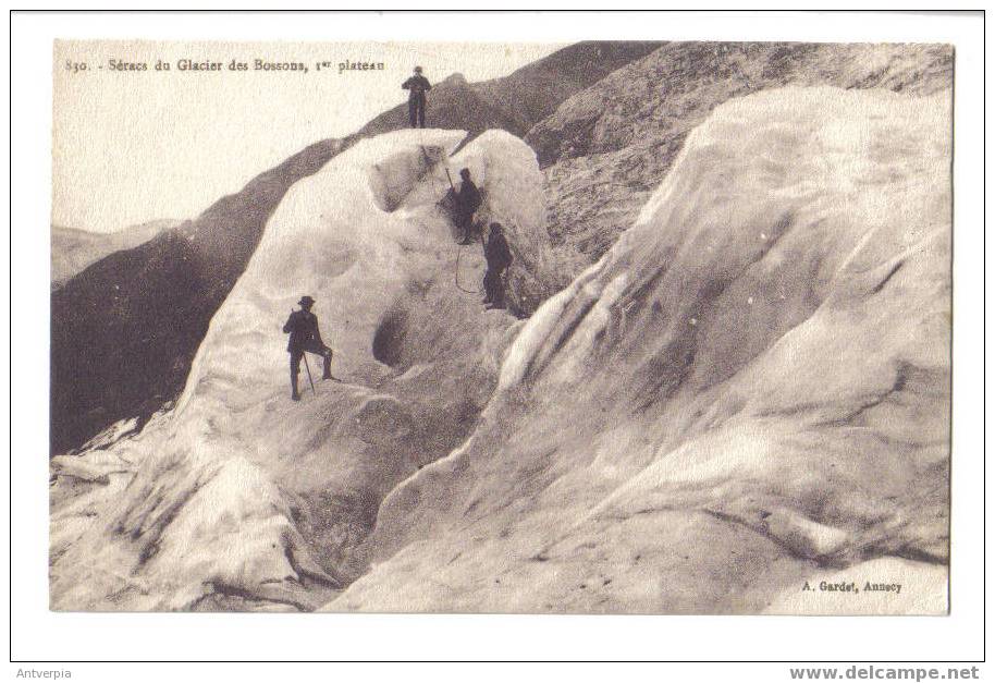 ALPINISME Séracs Du Glacier Des Bossons  (carte Vierge Parfait) - Alpinisme