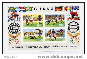 Ghana BF 55 Non Dentelé/imperf/ND/geschnitten CM 74 ** - 1974 – Germania Ovest