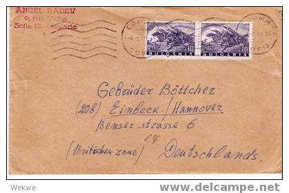 Bu008/ BULGARIEN -  Kavallerie Attacke 2 X, Brief Nach Einbeck,  Deutschland - Covers & Documents