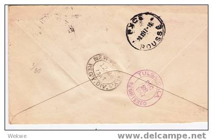 Bu018/  BULGARIEN - Rotes Kreuz, Mehrfachfrankatur, Einschreiben 1947, USA (red Cross, Cruz Roja) - Lettres & Documents