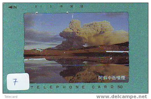 Volcan Volcano Vulkan Sur Telecarte (7 ) - Vulcani